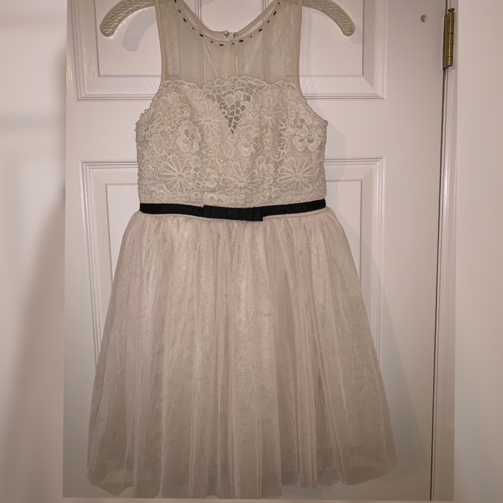 White Tulle Mini Dress